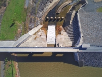 This is a featured image of Hinze Dam top view.